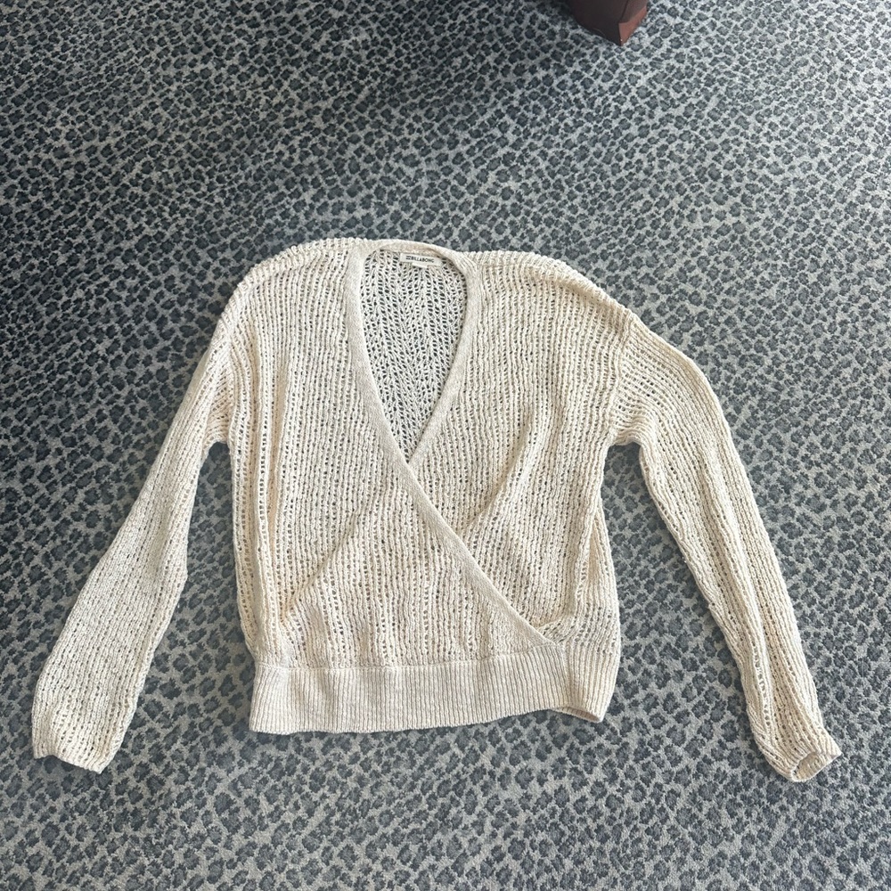 Billabong size small tan sweater coverup.